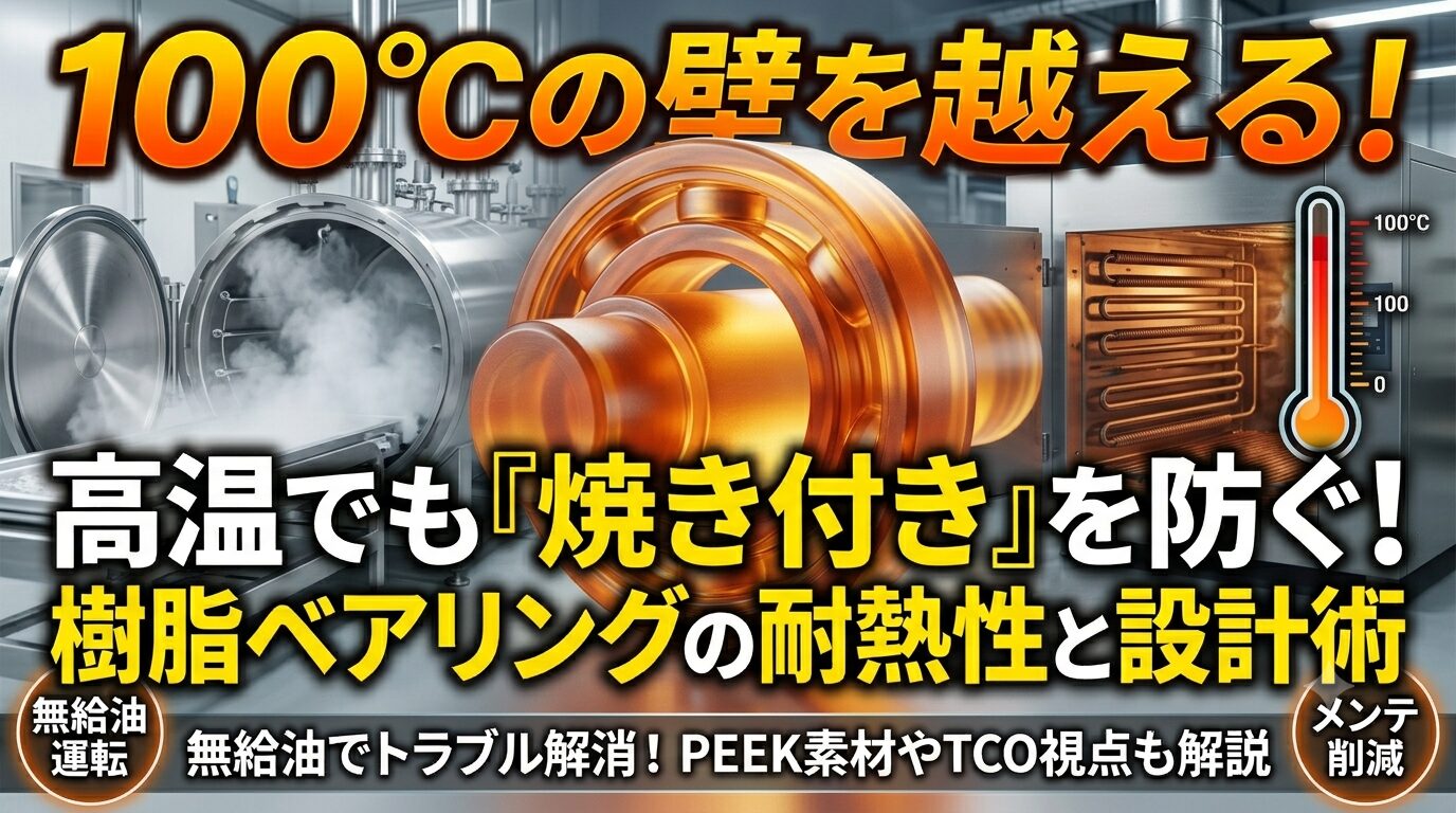 樹脂ベアリングの耐熱性と設計術