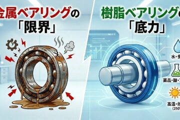 過酷環境（水・薬品・高温）における樹脂軸受の耐久性能と選定事例
