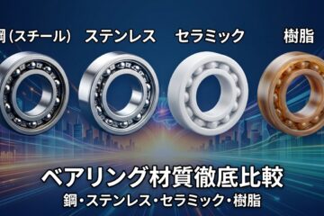 ベアリングの材質を徹底比較｜鋼・ステンレス・セラミック・樹脂の特徴と選び方記事のサムネイル画像